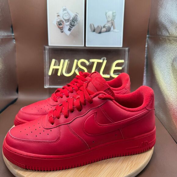 Nike Air Force 1 ‘07 LV8 1 Triple Red Men’s Size 10.5 main image 7